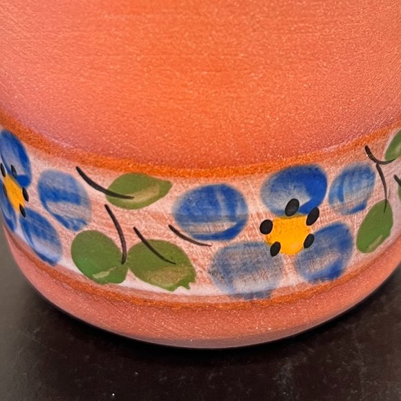 Costa Rica Handcrafted Terracotta  Hand Painted  Glazed & Unglazed Mug Cup - Picture 4 of 7